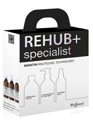 Кератиновое восстановления волос Rehub+Specialist 480/480/250мл.
